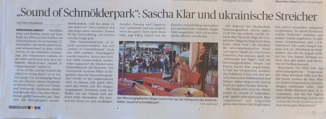 Rheinische Post: Sascha Klaar und ukrainische Streicher
