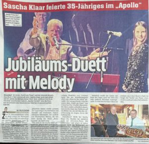 Saschas Jubiläums Show – Express Artikel